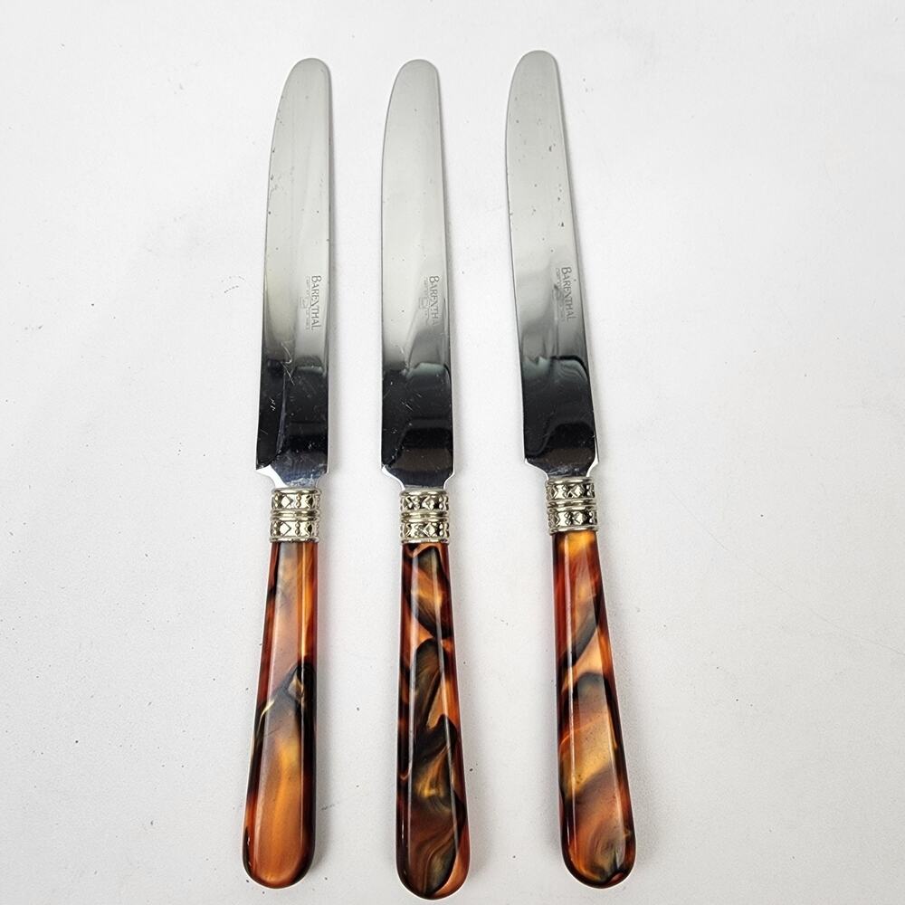 Barenthal L'Art Le Table Stainless 18/10 Silverware Tortoise Handle Table Knives